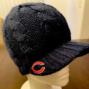 Women's Chicago Bears New Era Navy Cable Cadet Beanie